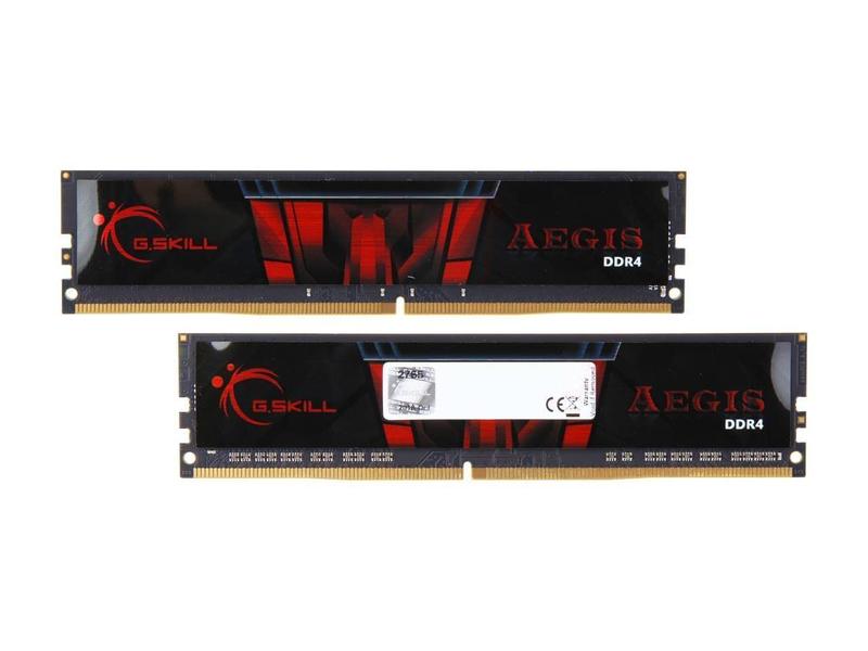 メモリー AEGIS DDR4 2666MHz 32GB (16GBx2) Memória RAM G.SKILL AEGIS Series DDR4 32GB (2x16GB) 2666 MHz